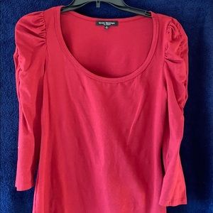 Crunched sleeve blouse